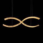 Люстра волнистой формы с фактурным хрустальным плафоном Light Delight варинант исполнения - 1 | Loft Concept в Саратове