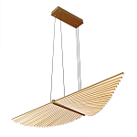 Люстра в виде распахнутых крыльев из тонких металлических планок Flight of Freedom варинант исполнения - 3 | Loft Concept в Саратове