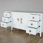 Большой Комод-буфет Elsa Dreams White с ящиками варинант исполнения - 6 | Loft Concept в Саратове