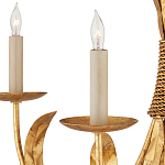 Люстра золотая с декором в виде перьев Bunch of Feathers варинант исполнения - 1 | Loft Concept в Саратове