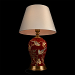 Настольная лампа бордовая с изображением птиц Slip Away варинант исполнения - 4 | Loft Concept в Саратове