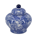 Ваза с крышкой в китайском стиле Гранатовое дерево Blooming Pomegranate варинант исполнения - 7 | Loft Concept в Саратове