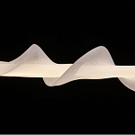 Люстра горизонтальная с волнистым белым плафоном Golden Swirl варинант исполнения - 6 | Loft Concept в Саратове