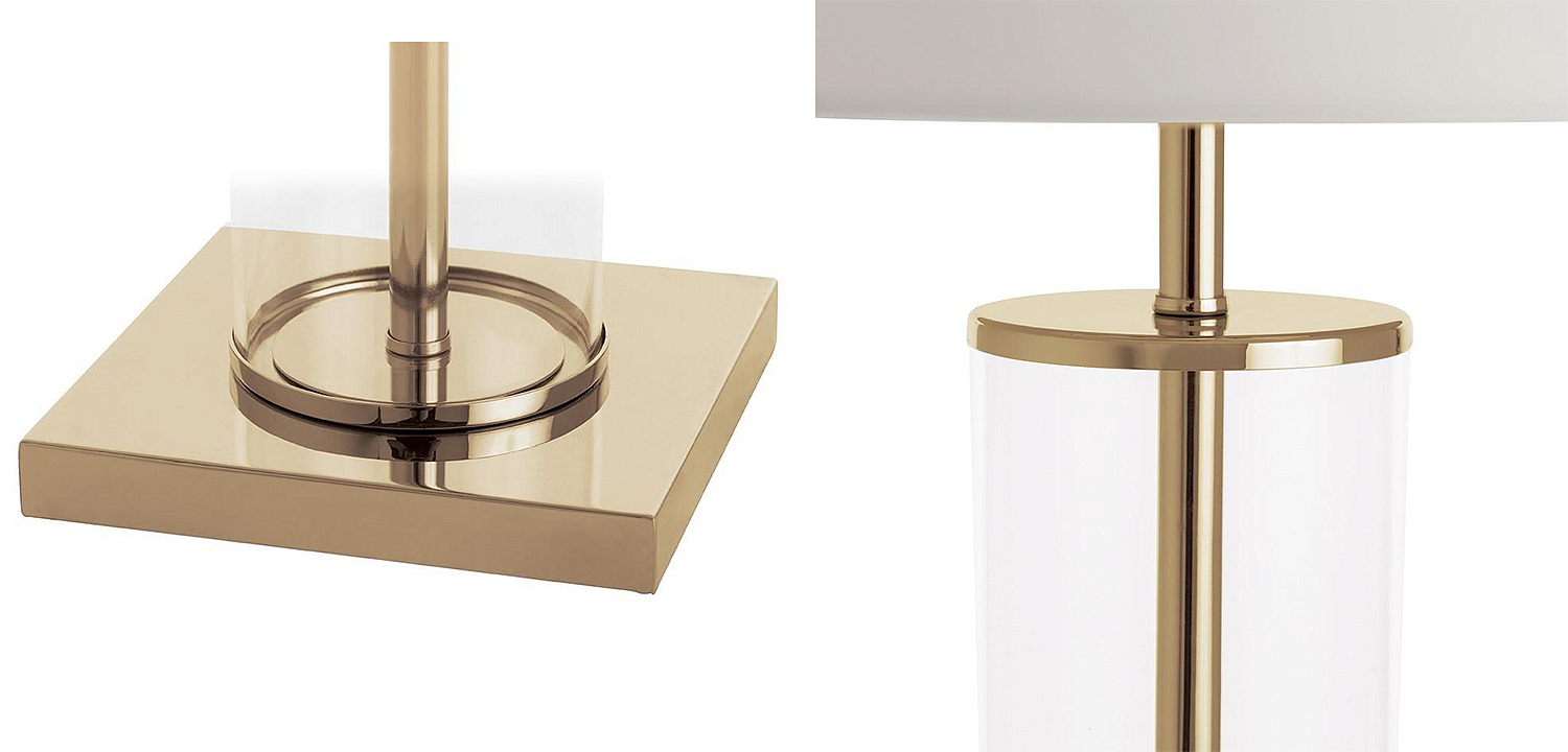 Настольная лампа Ticiana Glass Tube Table lamp gold Настольная лампа Ticiana Glass Tube Table lamp gold - Loft-Concept в Саратове