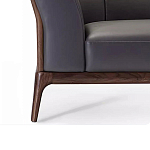 Кресло большое c каркасом из массива дерева Walnut Armchair варинант исполнения - 3 | Loft Concept в Саратове