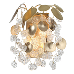 Бра с декоративными подвесками из прозрачного стекла в форме монеток FAIRYTREE Light варинант исполнения - 2 | Loft Concept в Саратове