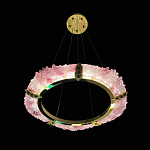 Люстра в форме кольца розовая Warm Pink Light варинант исполнения - 5 | Loft Concept в Саратове