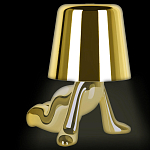 Настольная лампа фигурная цвета золото с гладким абажуром Высота 17 см Sophia варинант исполнения - 1 | Loft Concept в Саратове