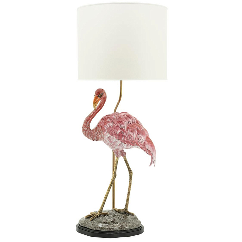 Настольная лампа ABHIKA LAMPTABLE FLAMINGO Розовый Золотой в Саратове | Loft Concept 