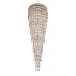 Люстра многоярусная каскадная с хрустальными подвесками Roul Crystal Light варинант исполнения - 6 | Loft Concept в Саратове