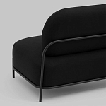 Двухместный диван черного цвета COLOR BLOCK варинант исполнения - 5 | Loft Concept в Саратове