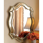 Зеркало настенное овальное в раме цвета шампань Mirror Splashes варинант исполнения - 1 | Loft Concept в Саратове