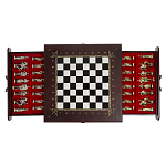 Шахматы в ларце из натуральных камней Долерит Малахит Мрамор Decorative Thematic Chess Русь варинант исполнения - 7 | Loft Concept в Саратове