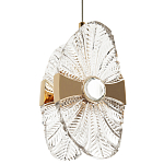 Подвесной светильник из хрусталя Fleuretta Crystal Gold Hanging Lamp варинант исполнения - 1 | Loft Concept в Саратове