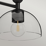 Люстра с 3-мя прозрачными полусферическими плафонами из стекла Alora Mood варинант исполнения - 8 | Loft Concept в Саратове