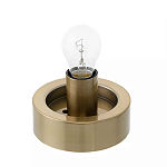 Настольный светильник с плафоном из затемненного стекла с рельефным узором Glass lampshade with Relief Pattern варинант исполнения - 2 | Loft Concept в Саратове