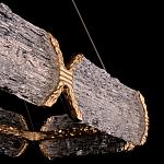 Люстра прямоугольная с текстурным природным рисунком IceFlame варинант исполнения - 3 | Loft Concept в Саратове