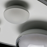 Потолочный светильник овальной формы белого цвета с 4-мя лампами Lunar Pebbles варинант исполнения - 11 | Loft Concept в Саратове