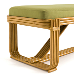 Скамья из ротанга с подушкой Mattia Rattan Bench варинант исполнения - 3 | Loft Concept в Саратове