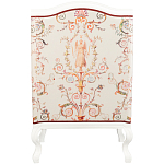 Кресло из массива бука бежевое с растительным орнаментом Raffael Beige Floral Armchair варинант исполнения - 2 | Loft Concept в Саратове