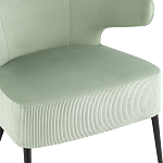 Современное мягкое кресло на металлических ножках Rakush Pistachio варинант исполнения - 6 | Loft Concept в Саратове