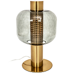 Настольная лампа со стеклянным плафоном Elario Metal Glass Table Lamp варинант исполнения - 1 | Loft Concept в Саратове