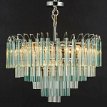 Дизайнерская люстра AQUA Blue Lagoon бирюзовое стекло несколько ярусов варинант исполнения - 6 | Loft Concept в Саратове