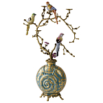 Бронзовый подсвечник Птичий рай Flora варинант исполнения - 2 | Loft Concept в Саратове