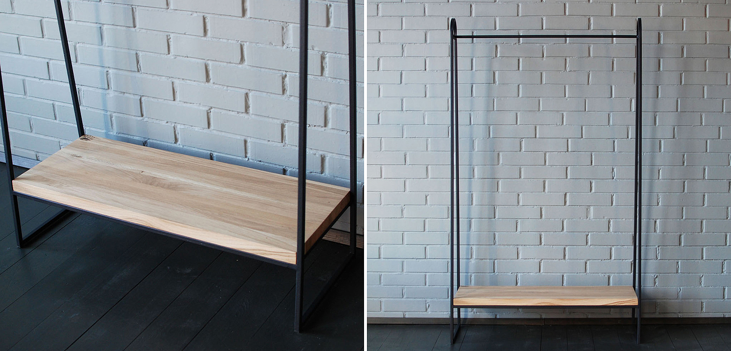 Рейл Amba Industrial Metal Rust Clothes Rail Рейл Amba Industrial Metal Rust Clothes Rail - Loft-Concept в Саратове