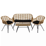 Кушетка плетеная из ротанга Wicker Сouch варинант исполнения - 5 | Loft Concept в Саратове