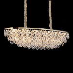 Люстра овальная с каскадом из подвесных прозрачных элементов Attractiveness варинант исполнения - 2 | Loft Concept в Саратове
