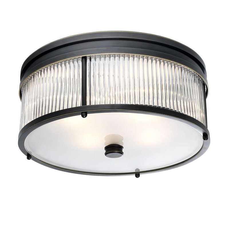 Потолочный светильник Ceiling Lamp Stamford Bronze Темная бронза Прозрачное Стекло Потолочный светильник Ceiling Lamp Stamford Bronze Темная бронза Прозрачное Стекло в Саратове | Loft Concept