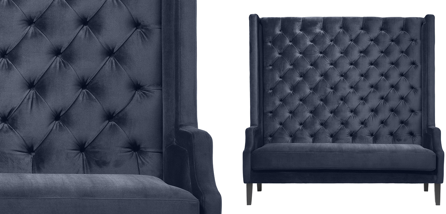 Диван Eichholtz Sofa Spectator midnight blue Диван Eichholtz Sofa Spectator midnight blue - Loft-Concept в Саратове