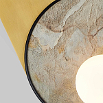 Бра с каменным диском в металлической раме Sandstone Painting варинант исполнения - 2 | Loft Concept в Саратове