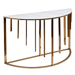 Консоль приставная полукруглая на основании золотого цвета Interior Accent варинант исполнения - 1 | Loft Concept в Саратове