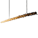 Люстра линейная светодиодная из необработанных кристаллов Mountain Comet варинант исполнения - 5 | Loft Concept в Саратове