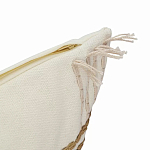 Чехол на подушку с вышивкой в виде геометрических узоров Beige Calista Rect варинант исполнения - 3 | Loft Concept в Саратове