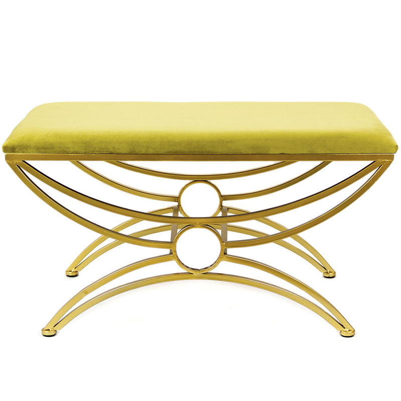 Пуф Art Deco Shapes Yellow Желтый Золотой Пуф Art Deco Shapes Yellow Желтый Золотой в Саратове | Loft Concept