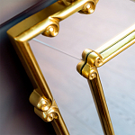 Зеркало прямоугольное Golden Classic Ornament Mirror варинант исполнения - 3 | Loft Concept в Саратове