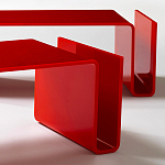 Дизайнерский кофейный стол Poltronova T01 Red Coffee Table варинант исполнения - 6 | Loft Concept в Саратове