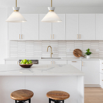 Подвесной светильник с белым стеклянным конусным плафоном Alora Mood варинант исполнения - 13 | Loft Concept в Саратове