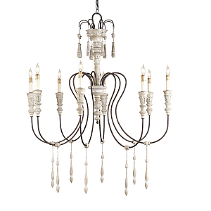 Люстра с состаренными резными элементами Graceful Profile