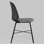 Стул из прочного пластика на металлическом основании Anora Black варинант исполнения - 3 | Loft Concept в Саратове