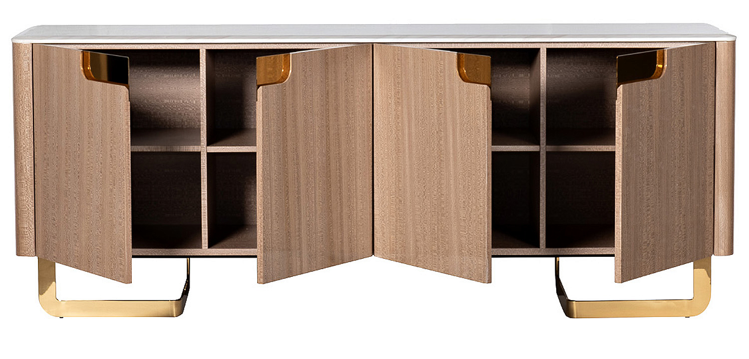 Комод длинный на металлических ножках Bertran Chest of Drawers Комод длинный на металлических ножках Bertran Chest of Drawers - Loft-Concept в Саратове