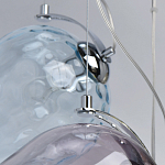 Люстра каскадная с 9-ю разноцветными стеклянными плафонами Kaleido варинант исполнения - 11 | Loft Concept в Саратове