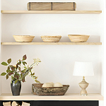 Настольная лампа деревянная с белым абажуром Wooden Table Lamp варинант исполнения - 6 | Loft Concept в Саратове