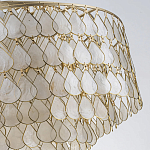 Люстра многоярусная с декором из натуральной морской ракушки Iridescent Light варинант исполнения - 8 | Loft Concept в Саратове