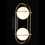 Бра настенное с 2 белыми плафонами Karina варинант исполнения - 2 | Loft Concept в Саратове