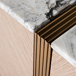 Тумба под телевизор с мраморной столешницей Uniqueness Marble варинант исполнения - 3 | Loft Concept в Саратове