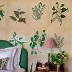 Обои ручная роспись Botanical Studies Linnaeus colourway варинант исполнения - 5 | Loft Concept в Саратове